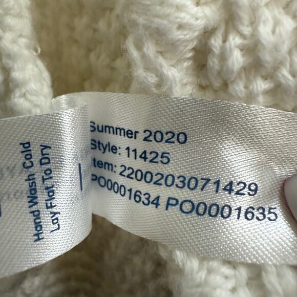 Marine Layer Catalina Open Front Knit Cardigan Sweater White Womens XS Nautical - Picture 4 of 7